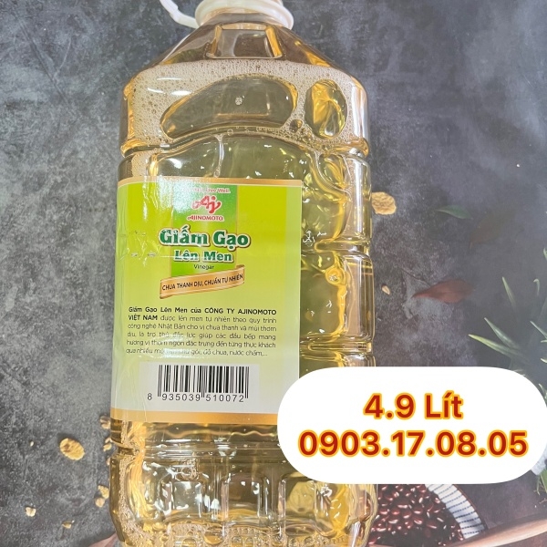 (Thùng 4) Giấm / Dấm gạo Lisa Ajinomoto (4.9l)