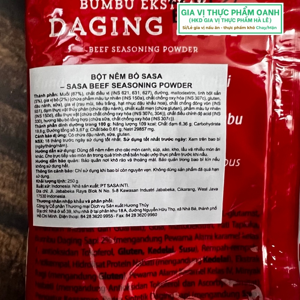 Bột nêm bò Sasa (250gr)