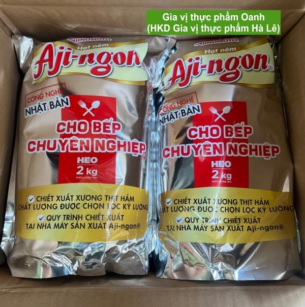 (Thùng 6) Hạt nêm heo Aji Ngon 2kg