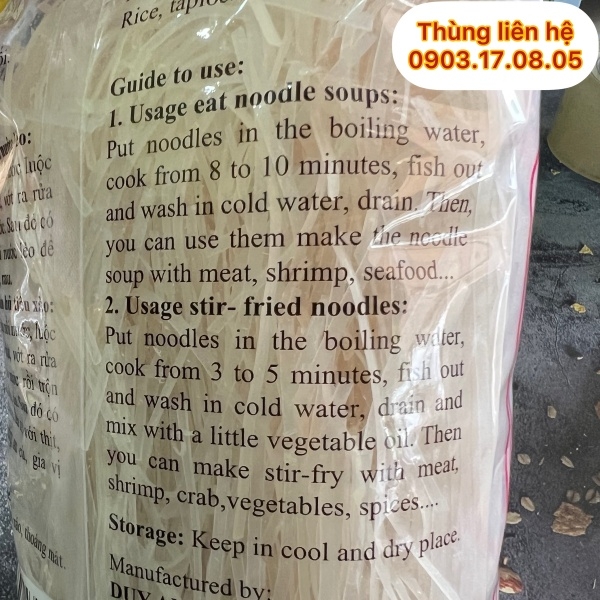 (Thùng 30) Hủ tíu dai (400g)-DUY ANH