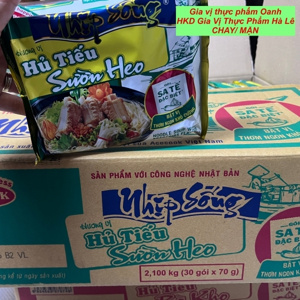 (Thùng 30) Hủ tíu SƯỜN HEO Nhịp Sống Hảo Hảo Acecook (70 g)