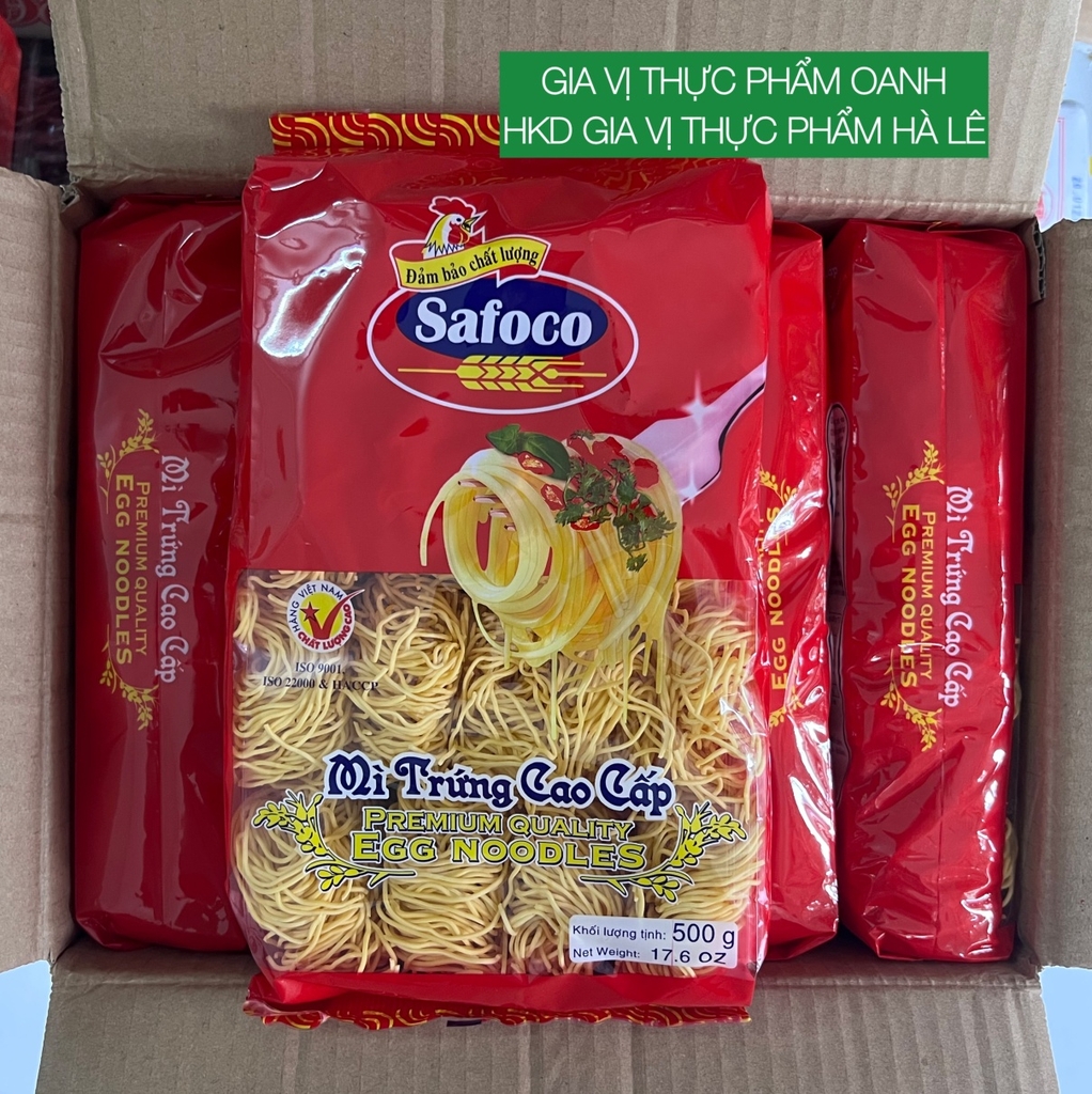 (Thùng 10) Mì cao cấp (500gr) Safoco