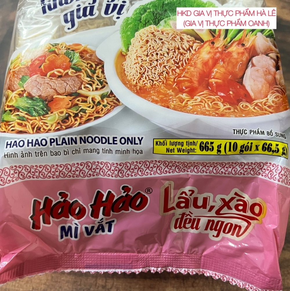 Mì vắt không gia vị Hảo Hảo (10*6 lốc)
