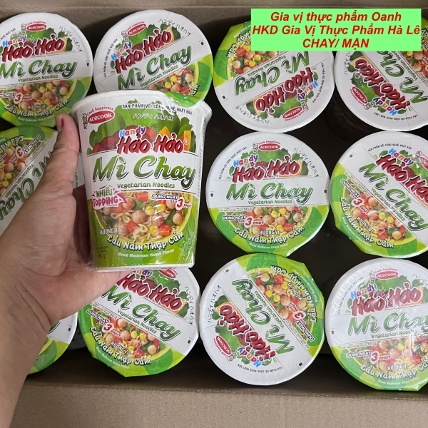 (Thùng 24) Mì ly Handy Hảo Hảo Acecook chay lẩu nấm thập cẩm (67 g)