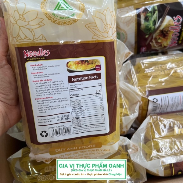 (Thùng 30) Mì quảng (400g)-DUY ANH