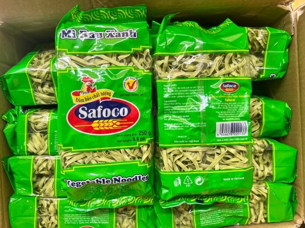 (Thùng 20) Mì rau xanh (250gr) Safoco
