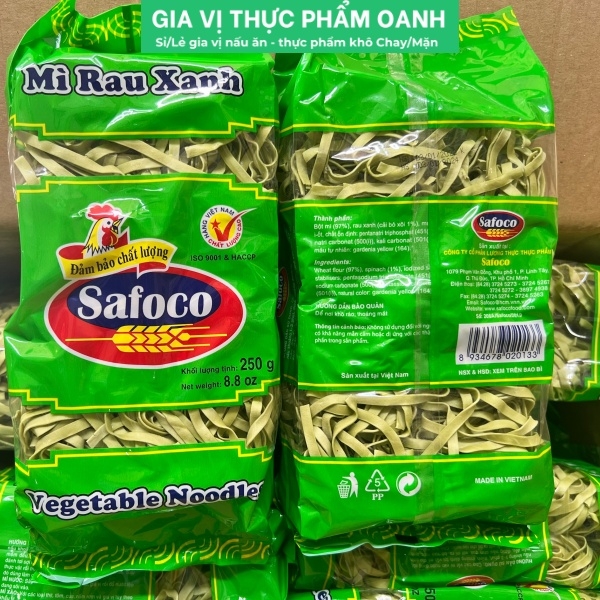 Mì rau xanh (250gr) Safoco