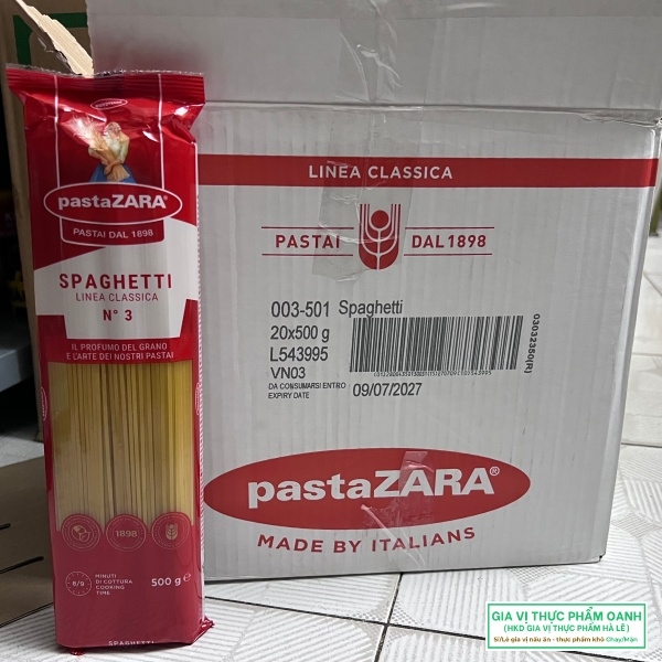 MÝ Ý SPAGHETTI 03 PASTA ZARA (500gr)