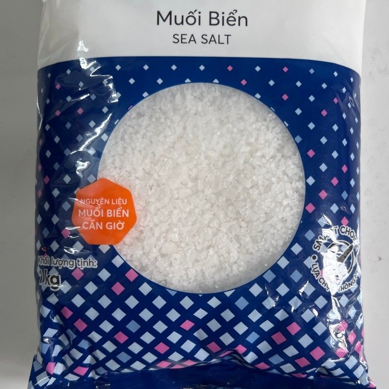 Muối biển hạt Cần Giờ Coop (1kg)