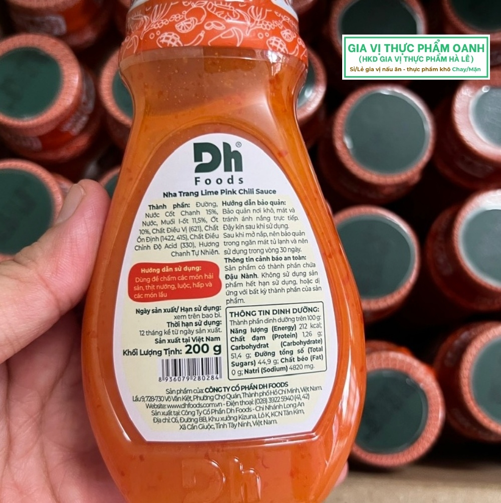 (Thùng 24) Muối chanh ớt Nha Trang DH Foods (200gr)