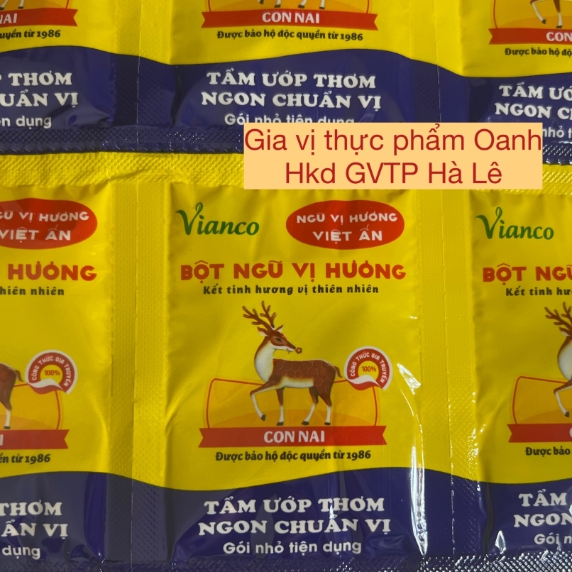 Bột ngũ vị hương Vianco 3.5gr (Thùng 1000 gói)