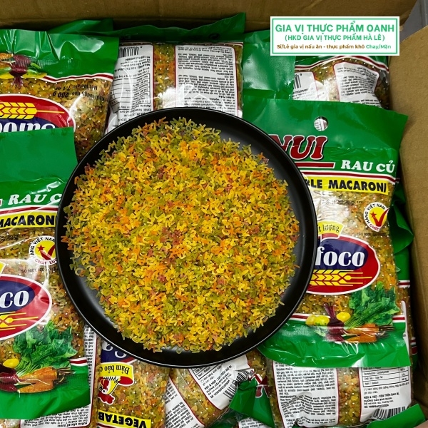 (Thùng 50) Nui chữ rau củ (200gr) Safoco