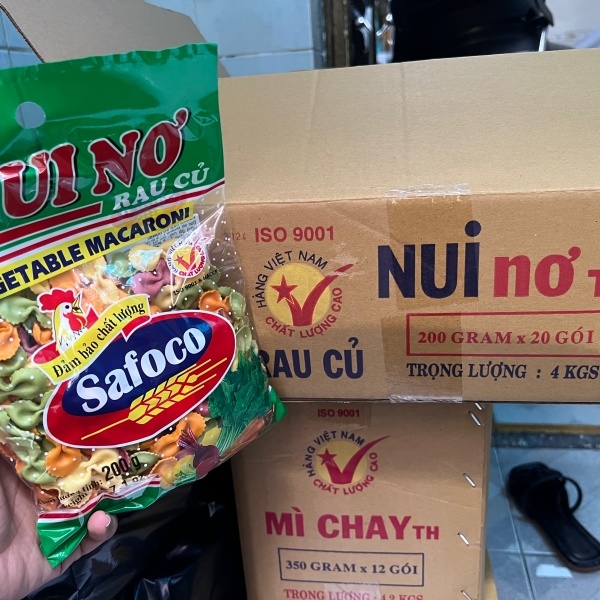 (Thùng 20) Nui nơ rau củ (200gr) Safoco