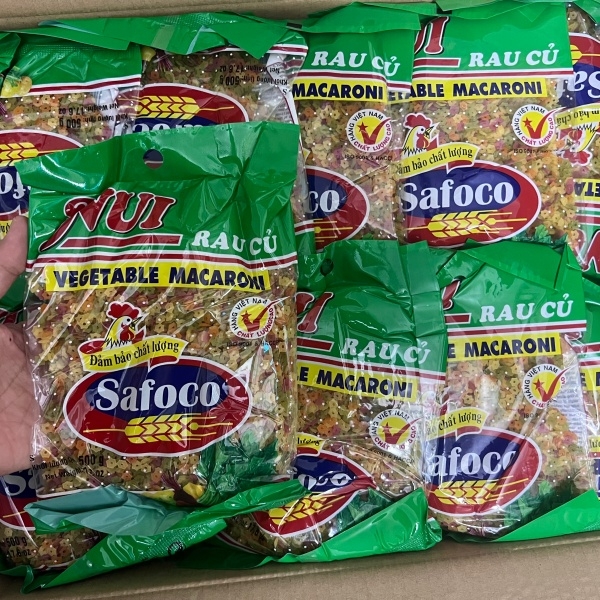 (Thùng 20) Nui sao rau củ Safoco (500gr)