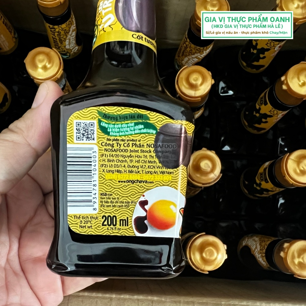 (Thùng 24) Nước tương 909 200ml Ông Chà Và