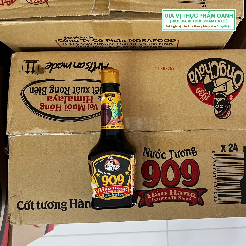 (Thùng 24) Nước tương 909 200ml Ông Chà Và