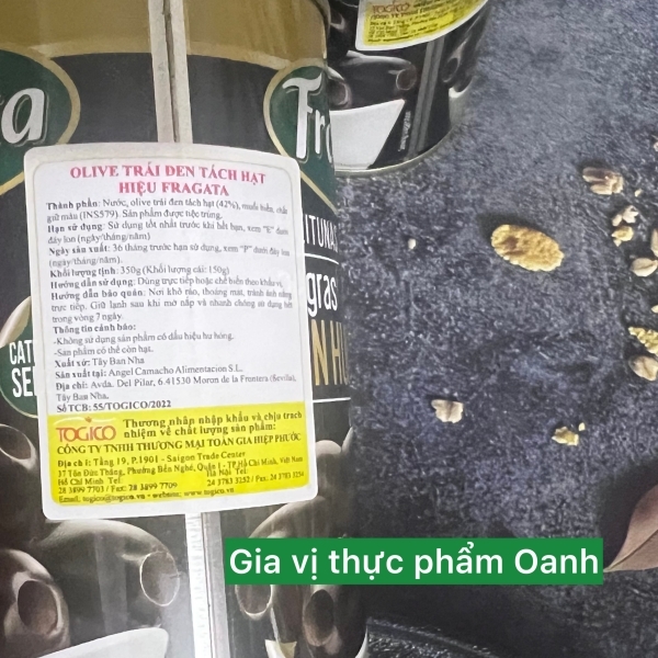 OLIU TRÁI ĐEN TÁCH HẠT 150G/350G - FRAGATA