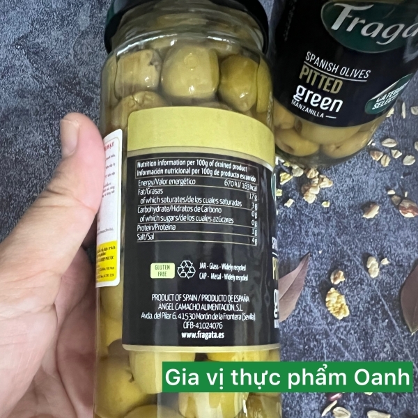 OLIVE XANH TRÁI NHỎ TÁCH HẠT (163G/335G)-FRAGATA