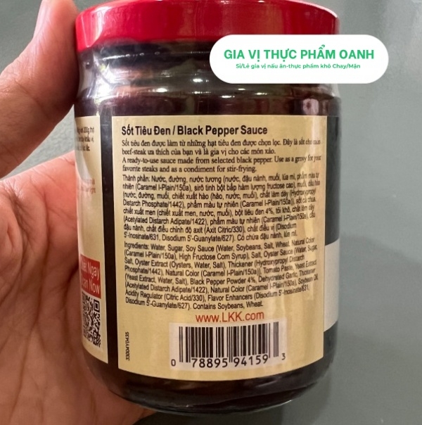 Sốt ướp đồ nướng vị tiêu đen đậm đặc Lee Kum Kee (235gr)