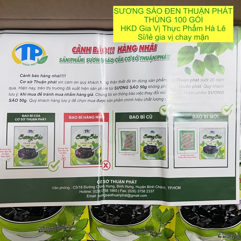 Sương sáo đen Thuận Phát (gói 50gr)