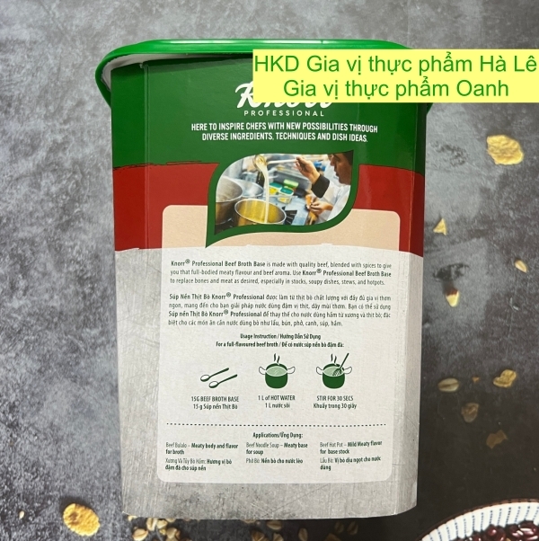 Súp nền bò Knorr (1,5kg)