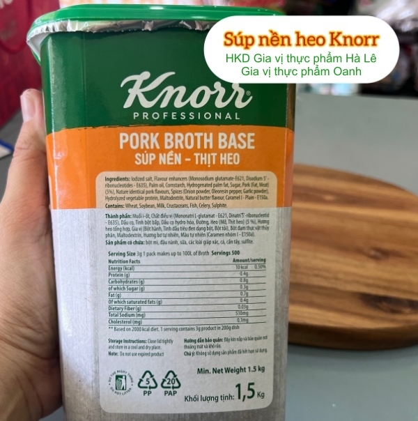 (Thùng 6) Súp Nền Thịt Heo - Knorr