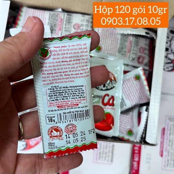 (Thùng 720) Tương cà gói 10gr Ông Chà Và