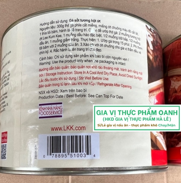 Tương hột ớt Lee Kum Kee (2.04kg)