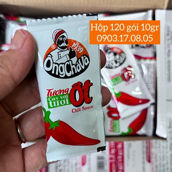 (Thùng 720) Tương ớt gói 10gr Ông Chà Và