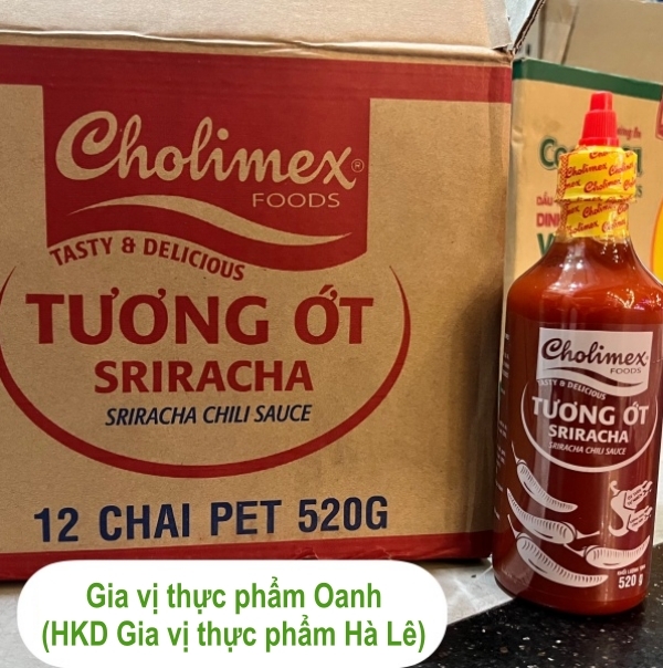(Thùng 12) Tương ớt Sriracha 520g-Cholimex