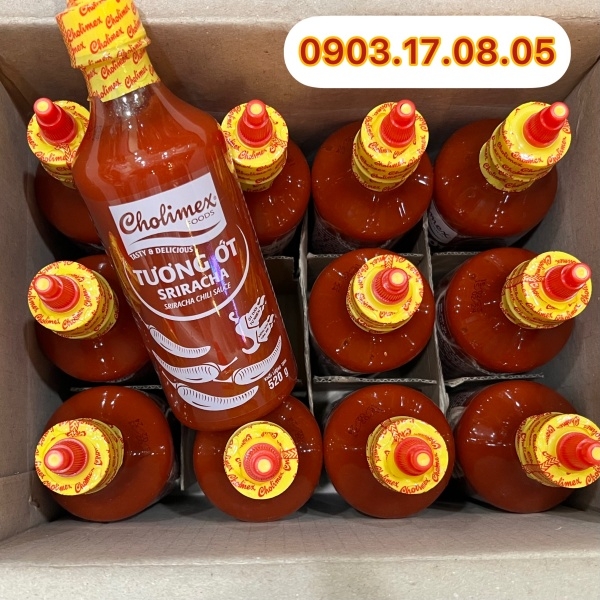 (Thùng 12) Tương ớt Sriracha 520g-Cholimex