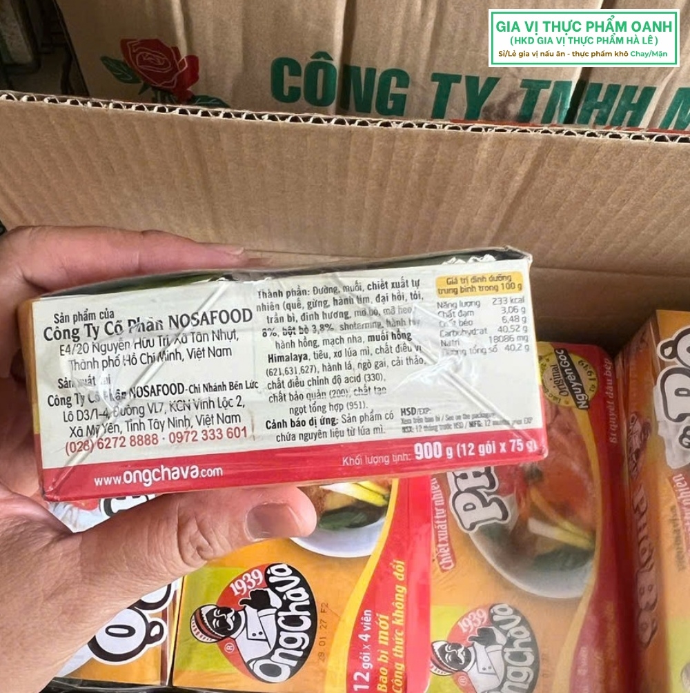 (Thùng 144) Viên gia vị bún bò huế 75gr-Ông Chà Và