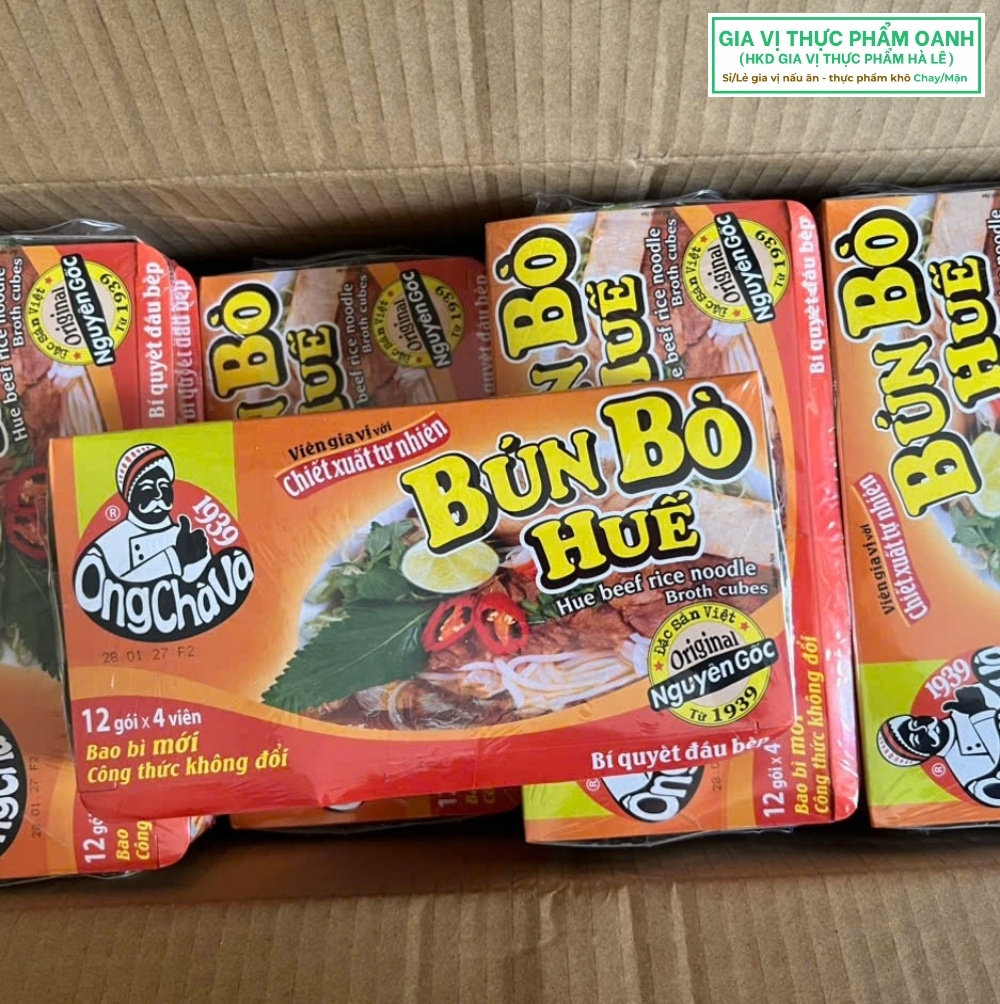 (Thùng 144) Viên gia vị bún bò huế 75gr-Ông Chà Và