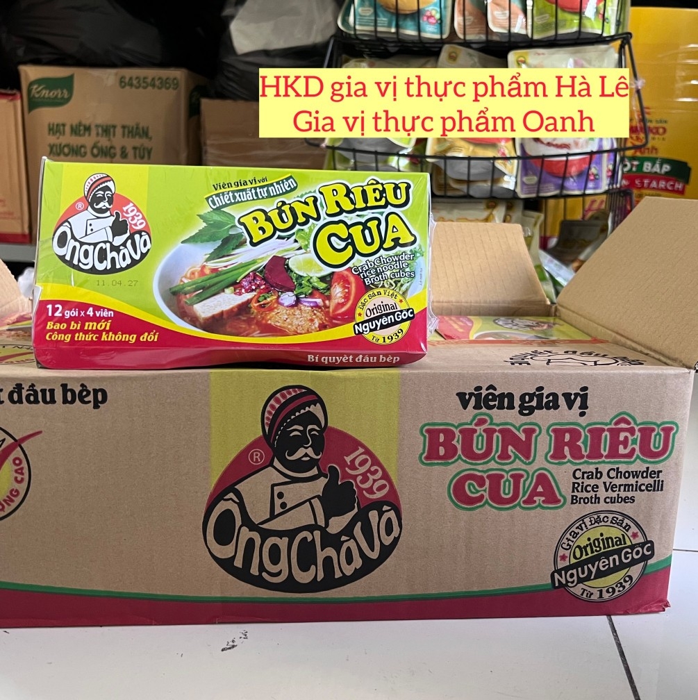 (Lốc 12) Viên gia vị bún riêu 75gr-Ông Chà Và