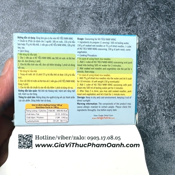 (Thùng 144) Viên gia vị Hũ tiếu nam vang 75gr-Ông Chà Và