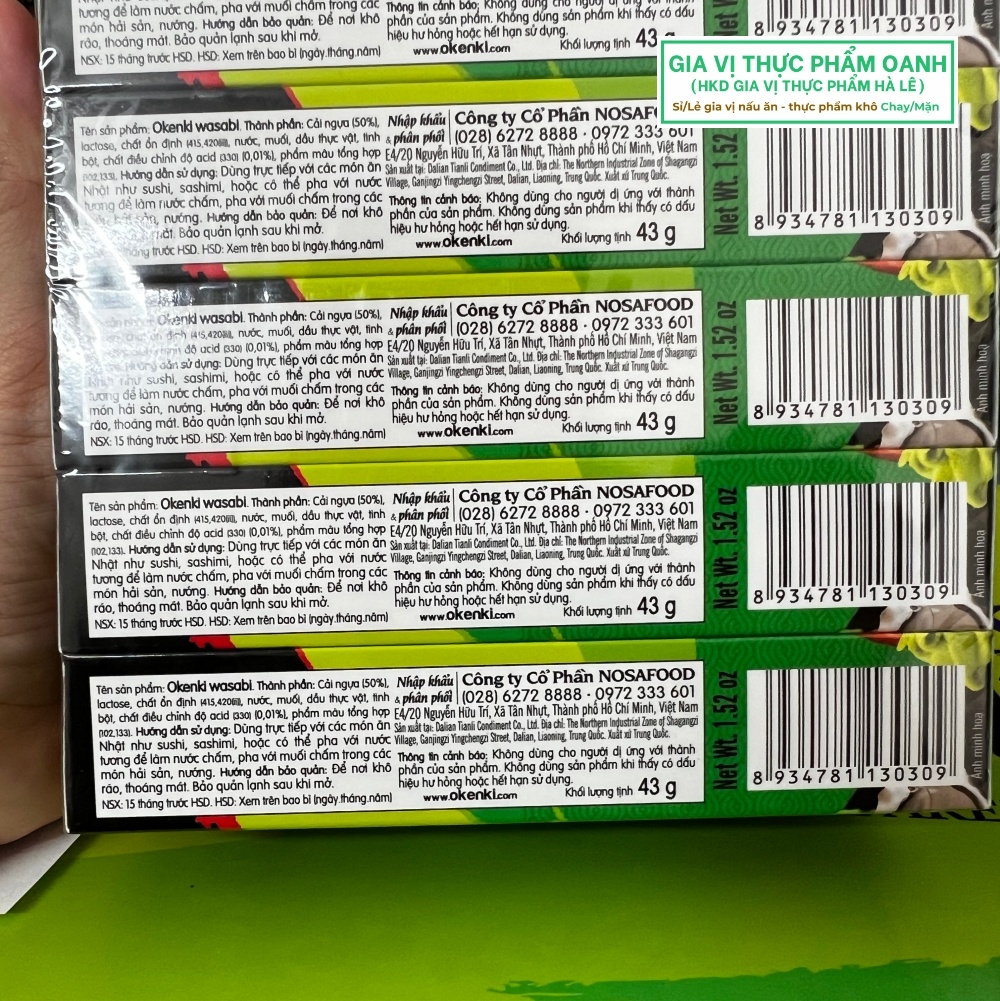 (Thùng 100) Wasabi Okenki Ông Chà Và (43gr)