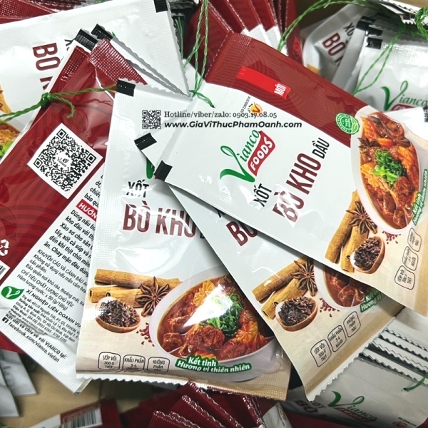 Xốt bò kho Vianco (gói 18gr)/ xâu 10 gói