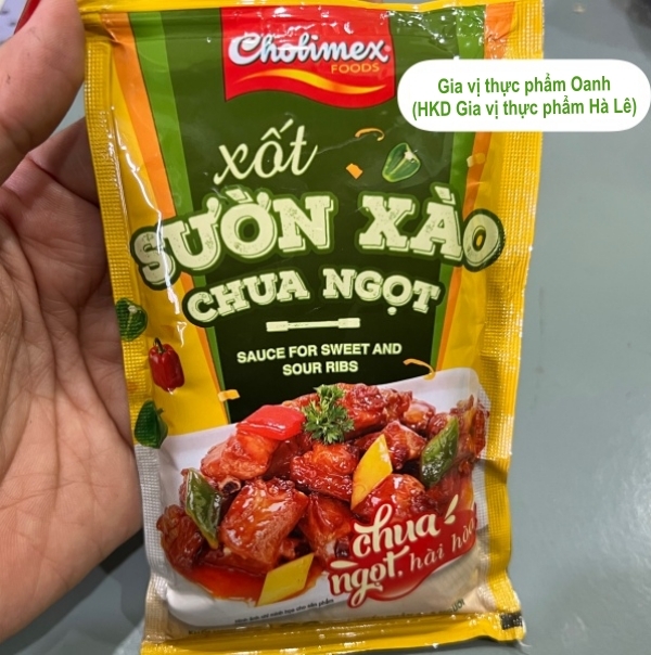 (Hộp 10) Xốt gia vị sườn xào chua ngọt Cholimex (90gr)