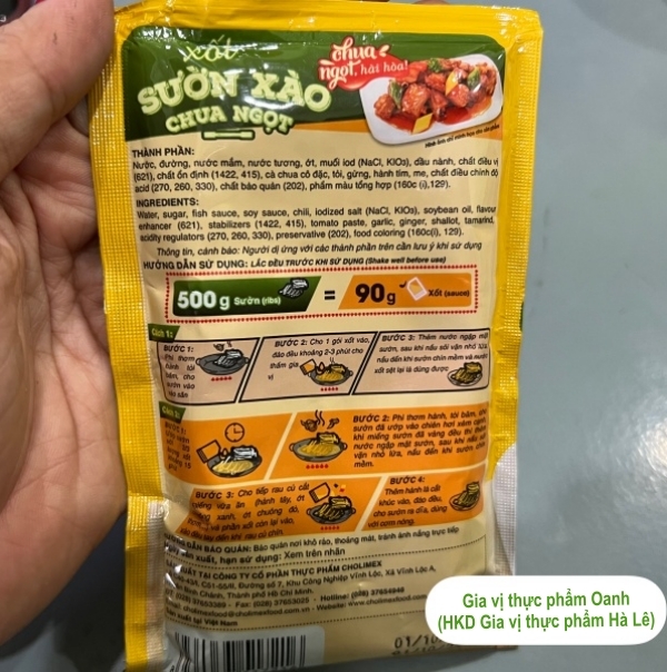 (Hộp 10) Xốt ướp thịt Hàn Quốc 90gr-Cholimex