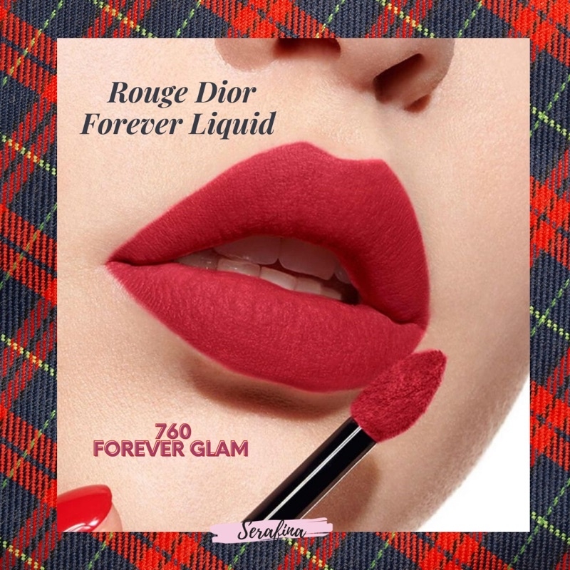 Mua Son Kem Dior Rouge Forever Liquid 760 Forever Glam Màu Đỏ Hồng chính  hãng Son kem cao cấp Giá tốt