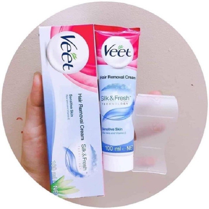 Kem Tẩy Lông Veet Silk & Fresh 100 ml | Lala Cosmetics - Thiên đường mỹ phẩm Kem Tẩy Lông Veet Silk & Fresh 100 ml | Lala Cosmetics - Thiên đường mỹ phẩm