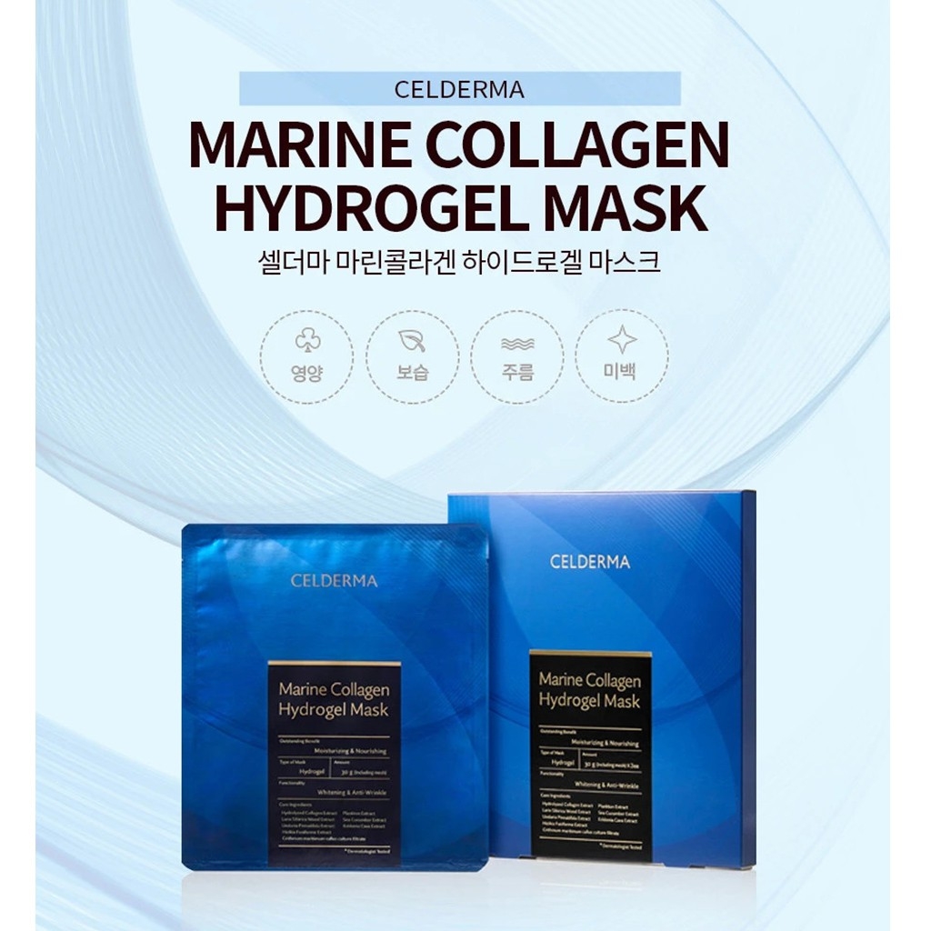 Mặt Nạ Celderma Marine Collagen Hydrogel Mask 20ml | Lala Cosmetics - Thiên  đường mỹ phẩm