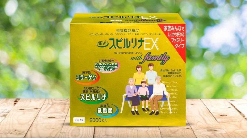 TẢO VÀNG CAO CẤP SPIRULINA EX 2000 VIÊN