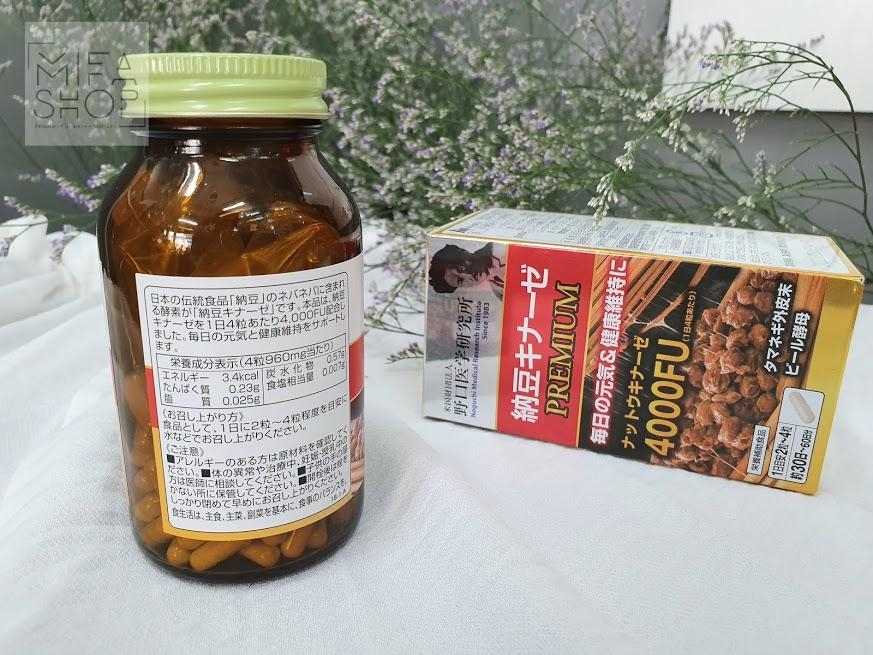 NOGUCHI NATTOKINASE PREMIUM 4000FU-Giải pháp giảm thiểu tai biến mạch máu não