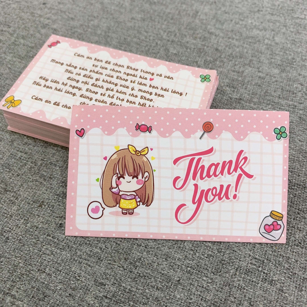 79+ Mẫu card cảm ơn khách hàng và thiệp thank you đẹp cho shop