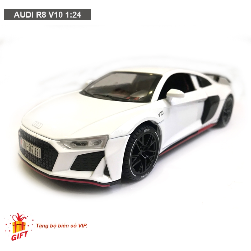 Mô hình Audi R8 tỷ lệ 118 màu đen chính hãng giá rẻ