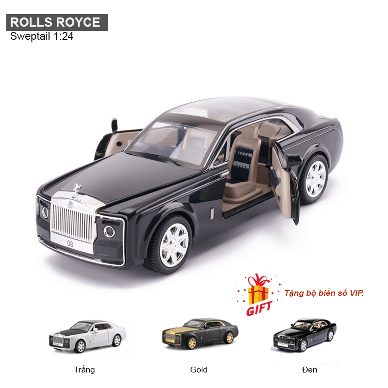 Mô hình xe Rolls royce Phantom VIII 124 Chezhi  banmohinhtinhcom