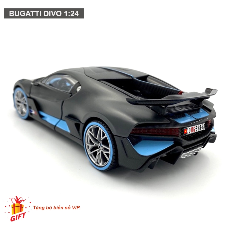 Mô hình xe Bugatti Divo siêu xe ô tô điều khiển từ xa RC 114 Rastar