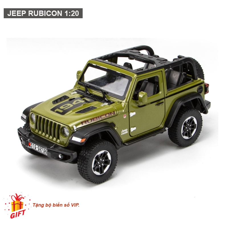 Mô hình xe ô tô Jeep Wrangler Rubicon 1:20 | Kho Đồ Chơi