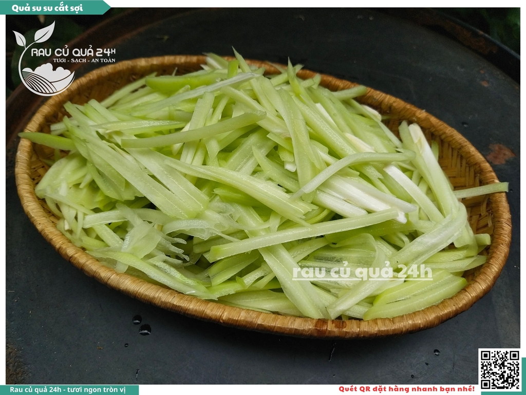 Quả su su cắt sơi khoảng 350 - 550g